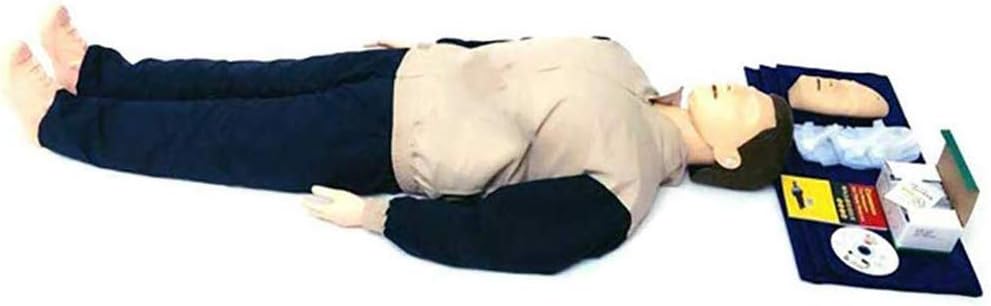 ZBYL Cardio Pulmonary Resuscitation Simulation Medical Dummy, Full Body CPR Training Manikin for Teaching Training Aid