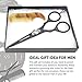 Lucky Franc's Beard Grooming Kit with Japanese Beard Scissors & Ox Horn Handmade Mini Beard Combs for Men. Mustache Trimming Kit with Mustache Hair Scissors and Comb for Men. Handmade Beard Care Kit