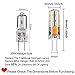 RAYHOO 10pcs G4 LED Bulb JC Bi-Pin Base Lights 1.5 Watt AC DC 12V 10W-20W T3 Halogen Bulb Replacement Landscape Bulbs(White 6000K)