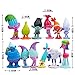 Evursua 12pcs Trolls Toys Poppy Troll Doll Mini Figures Cake Toppers for Kids Party Favor
