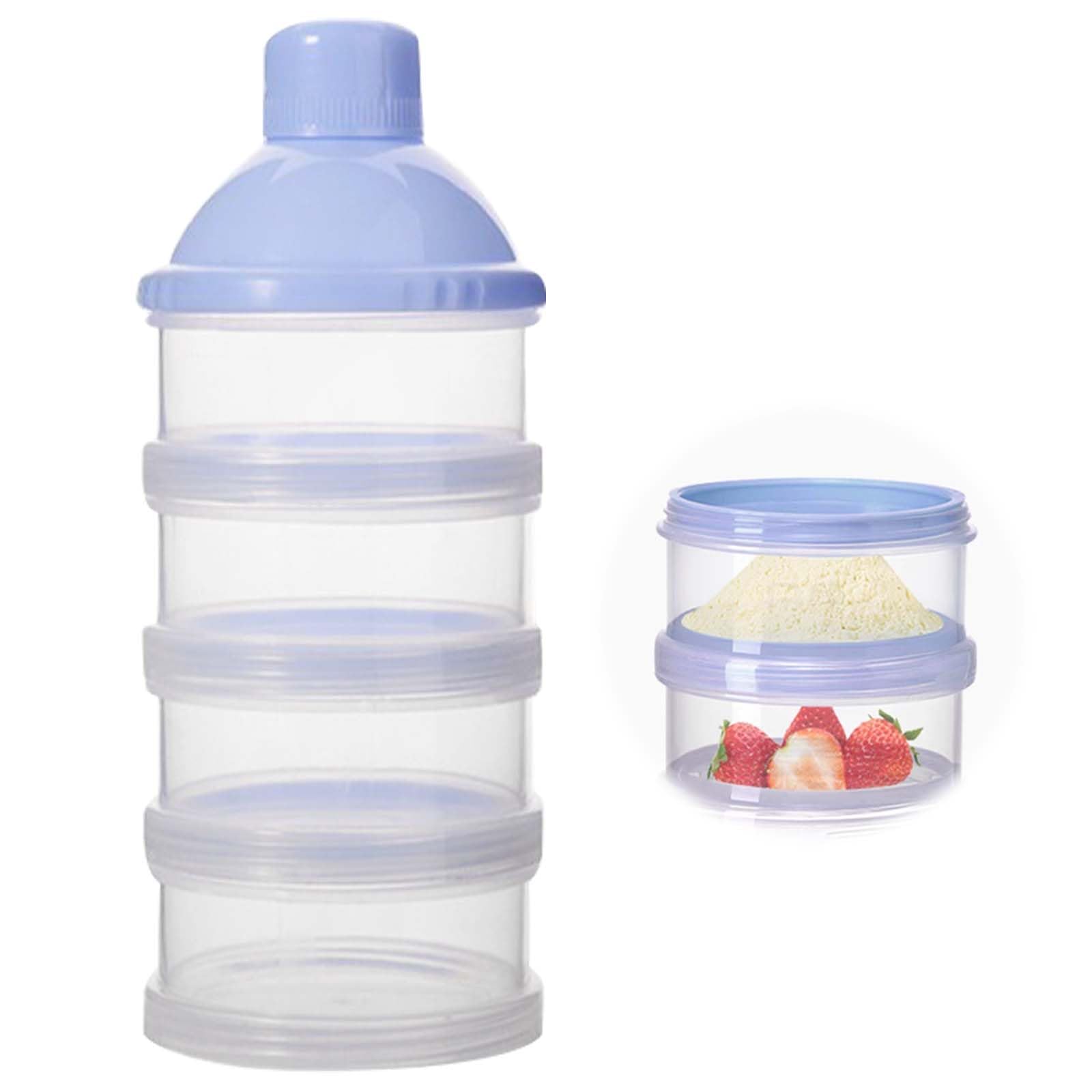 EsiFare ベビーミルクケース ミルクボックス 離乳食保存容器 4層 粉ミルクケース 積み重ね可能 ミルクストック 粉ミルク容器 小分け スナック収納ボックス ベビー用品 携帯 持ち運び 持ち歩き 外出、旅行用 の商品画像