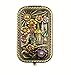 Ivenf Antique Bronze Castle & Flower Square Vintage Compact Purse Mirror, Christmas Gift