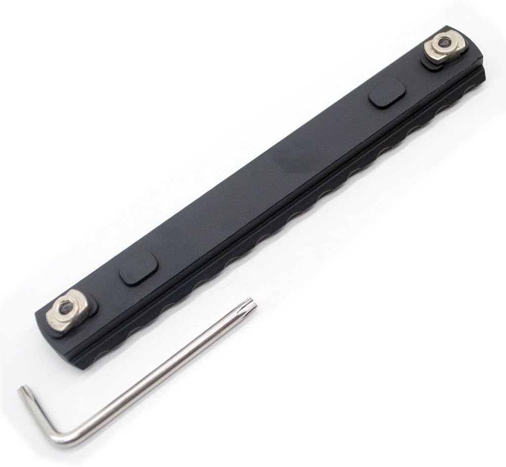 13 Slot Picatinny Rail Section for Mlk Handguard Mount System, Black, 13 slots - Image 3