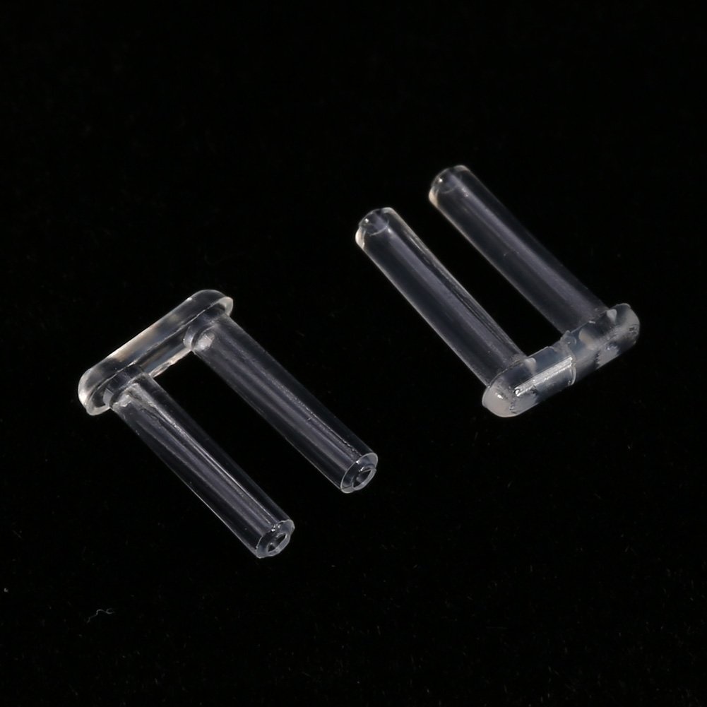 Rimless Frames Sleeves, 100pcs New Clear Plastic Compression Sleeves For Rimless Glasses Fixing