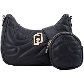 Liu Jo SMilano Small Black quilted crossbody bag