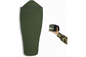 Litume Bivy Sack Sleeping Bag Cover – Waterproof Mummy-Style, Compact & Lightweight Shelter for Stealth Camping Backpackers W