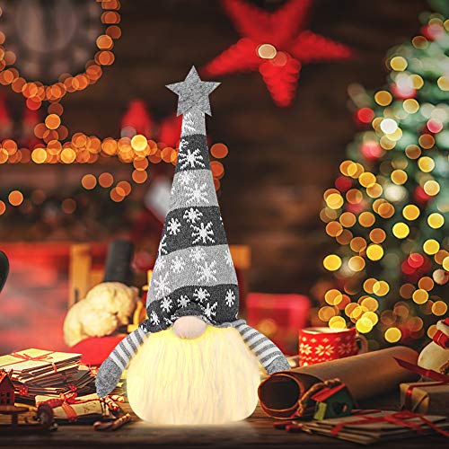 1Tomte Swedish Plush Santa Gnome, Handmade Scandinavian Tomte Santa Scandinavian Gnome Plush Heart for Christmas Santa Decoration Table Decor