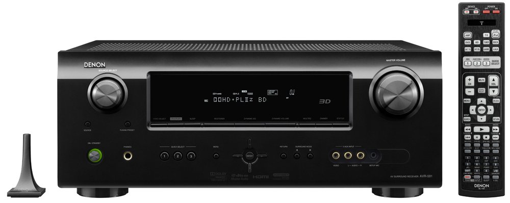 Denon AVR-591 5.1 Channel Home Theater Receiver with HDMI 1.4a (Black) (Discontinued by Manufacturer)