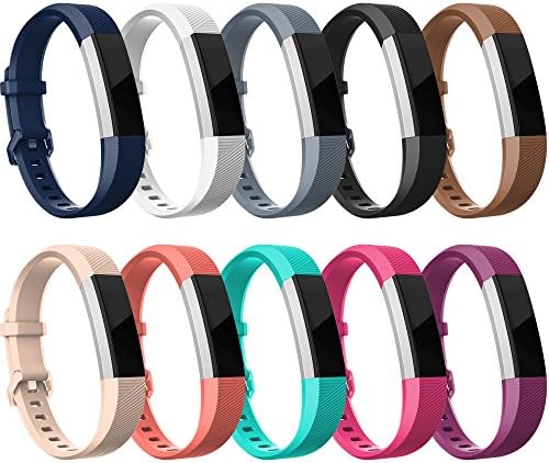 RedTaro Bands Compatible with Fitbit Alta HR/Fitbit Alta, Adjustable Replacement Accessory Bands for Fitbit Alta for Women/Men(no Fitbit Fitness Trackers) (10 Colors, Large)