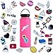 Water Bottle Sticker Decals Waterproof 45pcs,Cute Bumper and Laptop Stickers for Girls,Computer,Car,Skateboard, Luggage,Snowboard[Not Random]