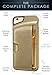 Smartish® iPhone 6/6s Wallet Case - Wallet Slayer Vol. 2 [Slim Protective] Credit Card Holder for Apple iPhone 6s/6 (Silk) - Champagne Gold
