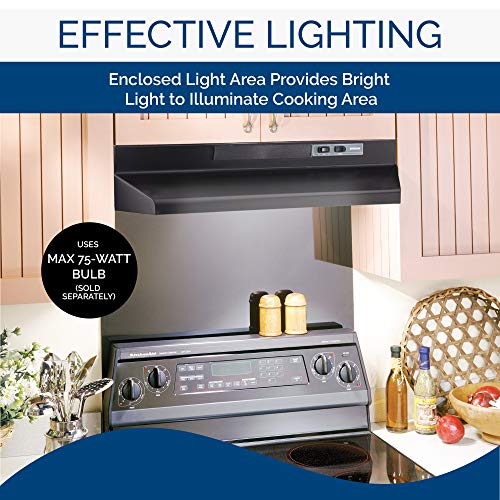 BroanNuTone BUEZ330BL Broan UC 220 30N Black Economy 30inch Under