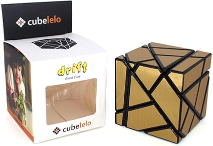 Amazon Com Cubelelo Ghost Cube 3x3 Black Golden Silver Stickers Speedcube 3d Puzzle Magic Cube Toy Toys Games