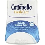 Cottonelle Fresh Care Flushable Cleansing Cloths Dispenser, 42 Count (Pack of 2)