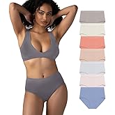 Attributes Womens Seamless Briefs, Ropa Sin Costuras Para Mujeres, 7 Pack, Breathable Panties, Moisture Wicking Underwear