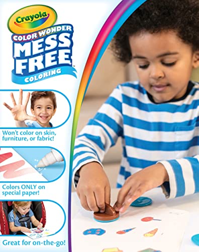Crayola Color Wonder Scented Markers & Stamps Set, Mess Free Coloring ...