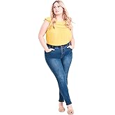 Avenue Womens Aveology Plus Size Jean Chiara Skinny