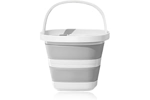 NYTKL Collapsible Bucket, 2.6 Gallon/ 10L Foldable Square Tub Lightweight Washing Tub, Multipurpose Wash Bin for House Outdoor Car Washing, Portable Mop Bucket for Sand or Beach