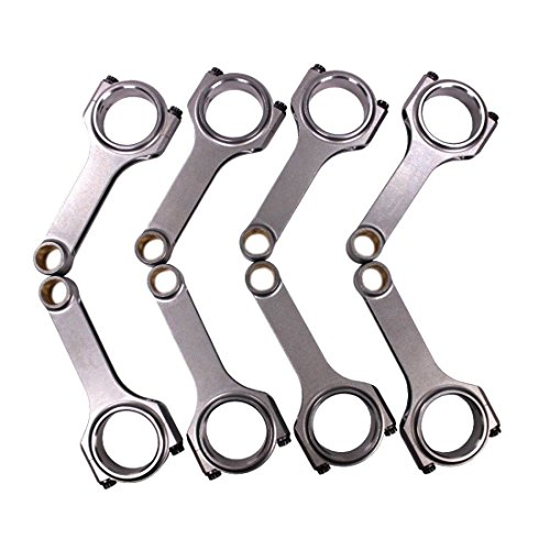 H Beam 6.125" 2.100" .927" Bronze Bush 4340 Connecting Rods for Chevy