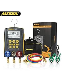 Manifold   Calibre de refrigeración digital HVAC (medidor de presión, prueba de fugas de temperatura) para pruebas de mantenimiento del aire acondicionado, refrigerador