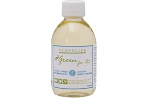 SENNELIER Green for Oil Solvent-Free Thinner, Use to Add Fluidity to Artist Oil Paints, 250ml Bottle