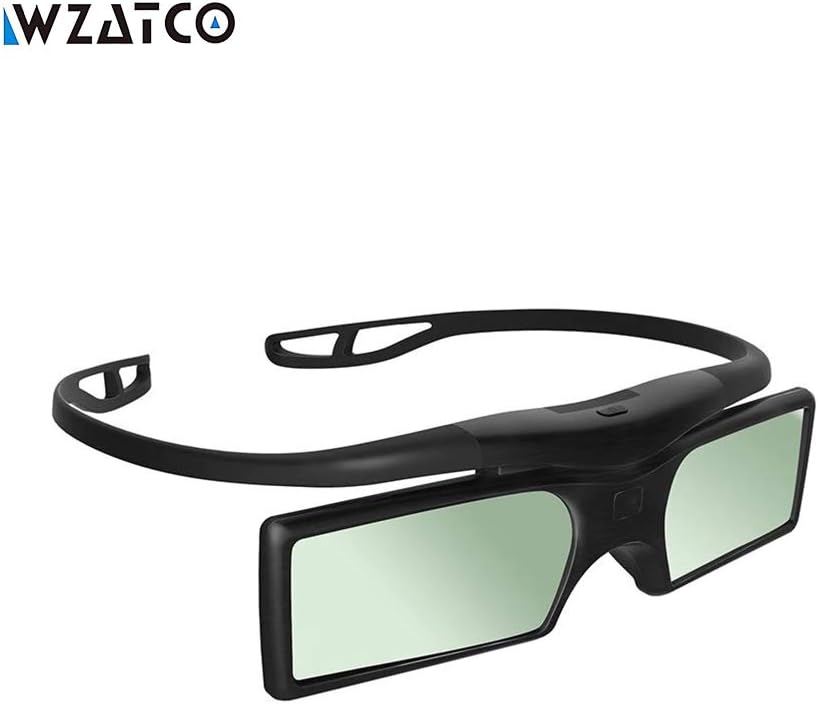 Wzatco G15-BT 3D Active Shutter Glasses for Smart 3D TVs - LG Sony KD-55X8505C Samsung Panasonic Sharp 3D TV