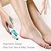 Electric Callus Remover - Foot File Callus Shaver Pedicure Foot File with Diamond Crystals Cordless Foot File 2 Callus Remover Head &1 Shaver Head Included Scraper
