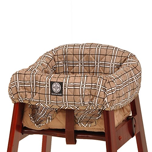Balboa Baby High Chair Cover, Tan Plaid