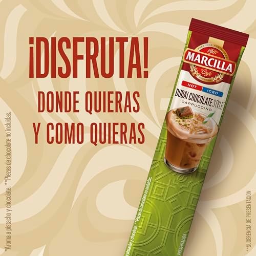 Café Soluble Mix Cappuccino Dubai Chocolate Style | 8 sobres |120g