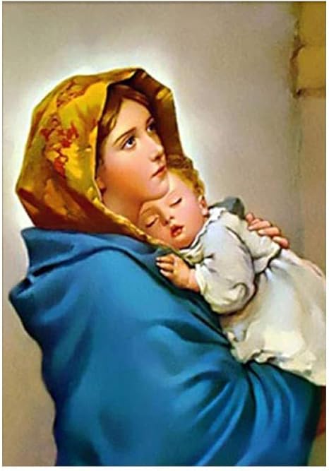 Amazon 聖母マリアが赤ちゃんの宗教を保持しているプリントポスターイエス キリスト母マリアキャンバス絵画インテリア壁画リビングルームの家の装飾40x60cmx1フレームなし ウォールステッカー オンライン通販 Amazon 聖母マリアが赤ちゃんの宗教を保持しているプリントポスターイエス キリスト母マリアキャンバス絵画インテリア壁画リビングルームの家の装飾40x60cmx1フレームなし ウォールステッカー オンライン通販
