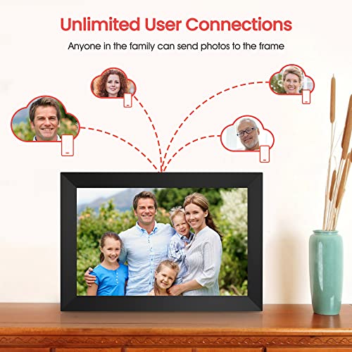 Frameo 10.1 Inch WiFi Digital Picture Frame, 1280x800 HD IPS Touch