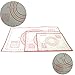 Pastry Mat Pack of 3, Non-slip Reusable Silicone Baking Mats with Measurements and Conversion Charts for Rolling Dough, Cookie Sheet Large 23.62”x 15.75”, Medium 15.75”x 11.81”, Small 10.24” x 11.42”
