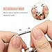 Measuring Spoons Copper - Separate Ring Bonus - Set of 6 for Dry and Liquid Ingredients - Stainless Steel Never Rust - Perfect for Baking, Cooking, Brewing, Godmorn