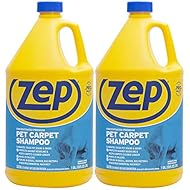 Zep Premium Pet Carpet Shampoo 128 ounce (Pack of 2) concentrated pro formula eliminates tough pet stains & odors