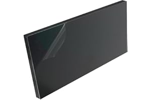 GLN High-Density Polyethylene (HDPE) Plastic Sheet 1/2" Thick 12" X 16"- Black HDPE Sheet,for Machining, Home Improvements, DIY Projects, Engineering,High-Density Polyethylene Plastic Block (Pack of 1)