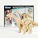 ROBOTIME Mini Apatosaurus 3D Wooden Walking Dinosaur Puzzle Sound Control Toy Gift for Kids