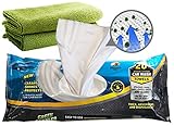 Green Gobbler GGCSAT20 Waterless Car Wash Towels + 2 Microfiber Cloths