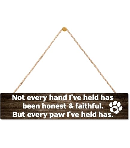 Sawdust City Cartello In Legno Per Cani, 22,9x45,7 Cm, Con Frasi Commoventi Su Perdita E Amore, Stile Invecchiato, Fatto A Mano USA - 2
