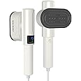 Enjoy Myself Handheld Steamer for Clothes, Mini Travel Clothes Steamer with LCD Screen, 90° Rotation Portable Garment Steamer for Home, Powerful Clothing Iron, Both Wet Steam and Dry Iron