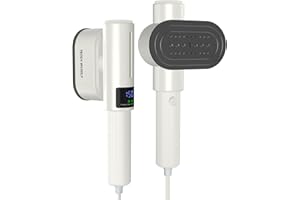 Enjoy Myself Handheld Steamer for Clothes, Mini Travel Clothes Steamer with LCD Screen, 90° Rotation Portable Garment Steamer for Home, Powerful Clothing Iron, Both Wet Steam and Dry Iron