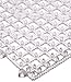 San Jamar VM5280 Versa-Mat Interlocking Bar Mat, 12