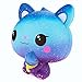 Squishies Jumbo Ice Cream Cat, VLAMPO Slow Rising Stress Relief Squishy Toys Super Soft Kawaii Scented Decoration Toys Squishy Fun Collection for Kids & Adults (Galaxy Blue)