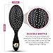 Beautify Beauties Hair Brush, Best Detangler Brush for All Hair Types, Wet or Dry, and For All Ages - Black/Pink/Purple