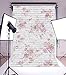 Laeacco 3x5ft Rustic Brick Wall Floral White Wall Background for Photography Pink Flowers Sweet Girl Baby Shower Backdrops Newborn Baby Girl Portraits Studio Kids Infant Toddler Birthday Photo