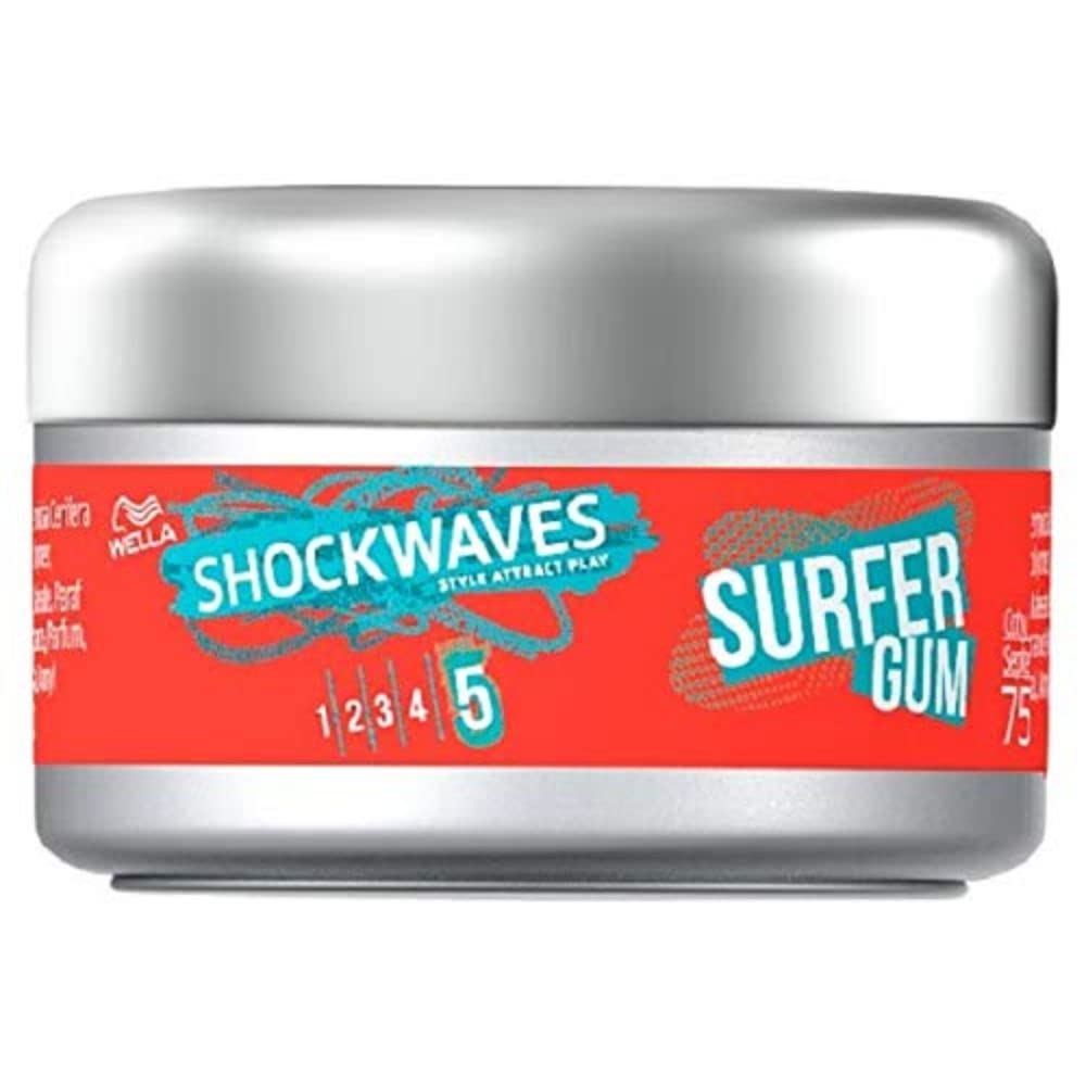 WELLA Shockwaves Surfer Gum, Red, 75 ml