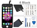 iPhone 6 Screen Replacement For Lcd Touch Screen Digitizer Frame Assembly Set Oli & Ode Free Tool Set Included 4.7 Inch (Black)