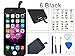 iPhone 6 Screen Replacement For Lcd Touch Screen Digitizer Frame Assembly Set Oli & Ode Free Tool Set Included 4.7 Inch (Black)