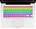 Kuzy - Rainbow Keyboard Cover Silicone Skin for MacBook Pro 13