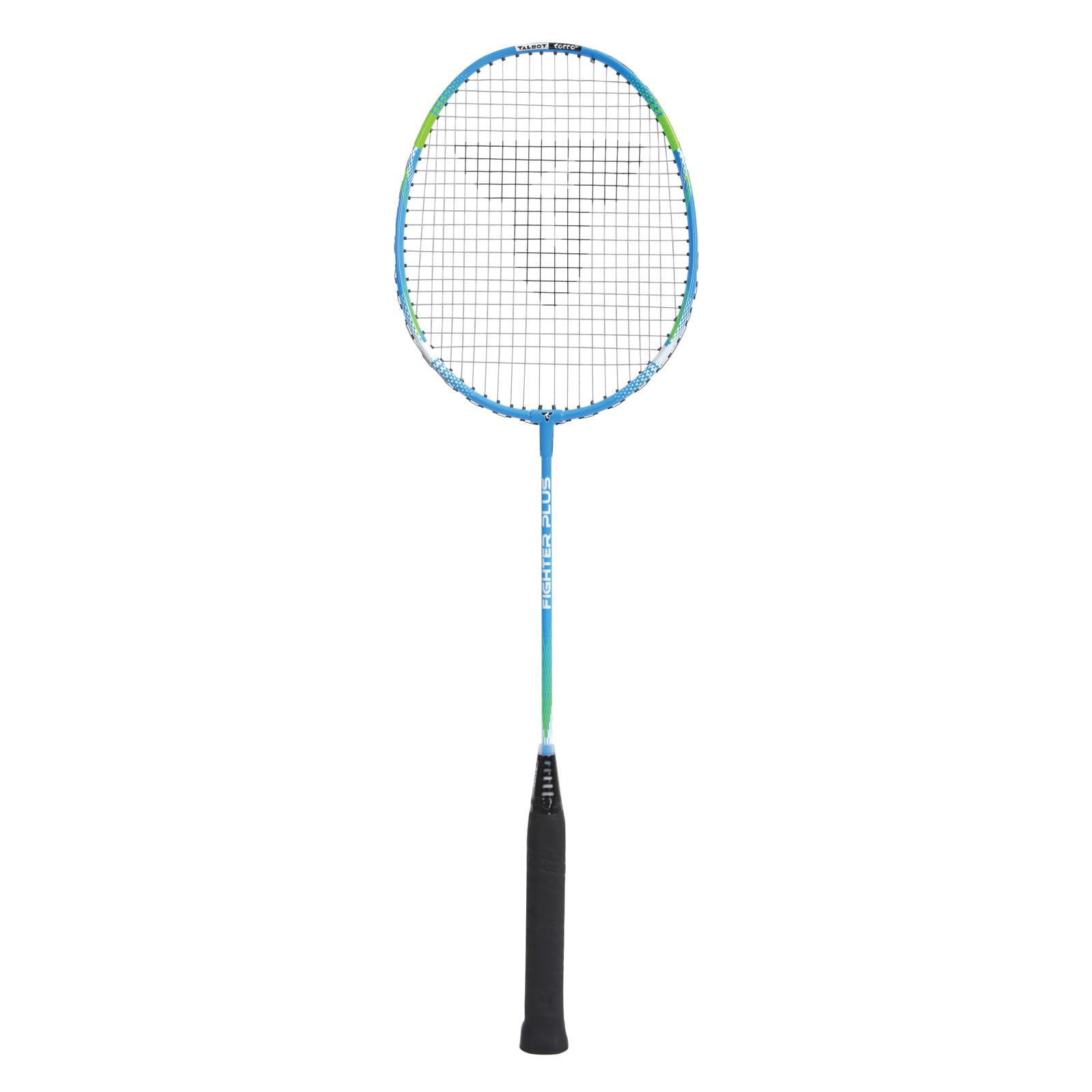 Talbot Torro Badminton Racket Fighter Plus, Airflex Handle System, Powerwave Frame Profile for Better Ball Acceleration, Blue/Green, 429808