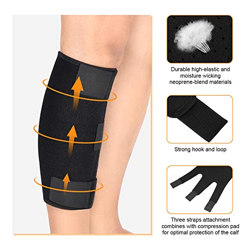 Calf Brace, Shin Splint Support Lower Leg Compression Wrap with